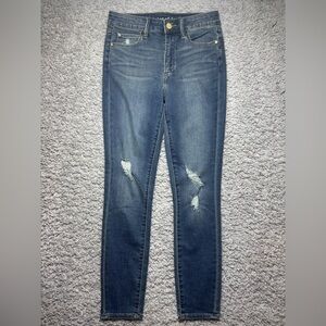 Articles of Society Jeans Womens 27 Skinny Mid Rise Stretch Distressed Denim